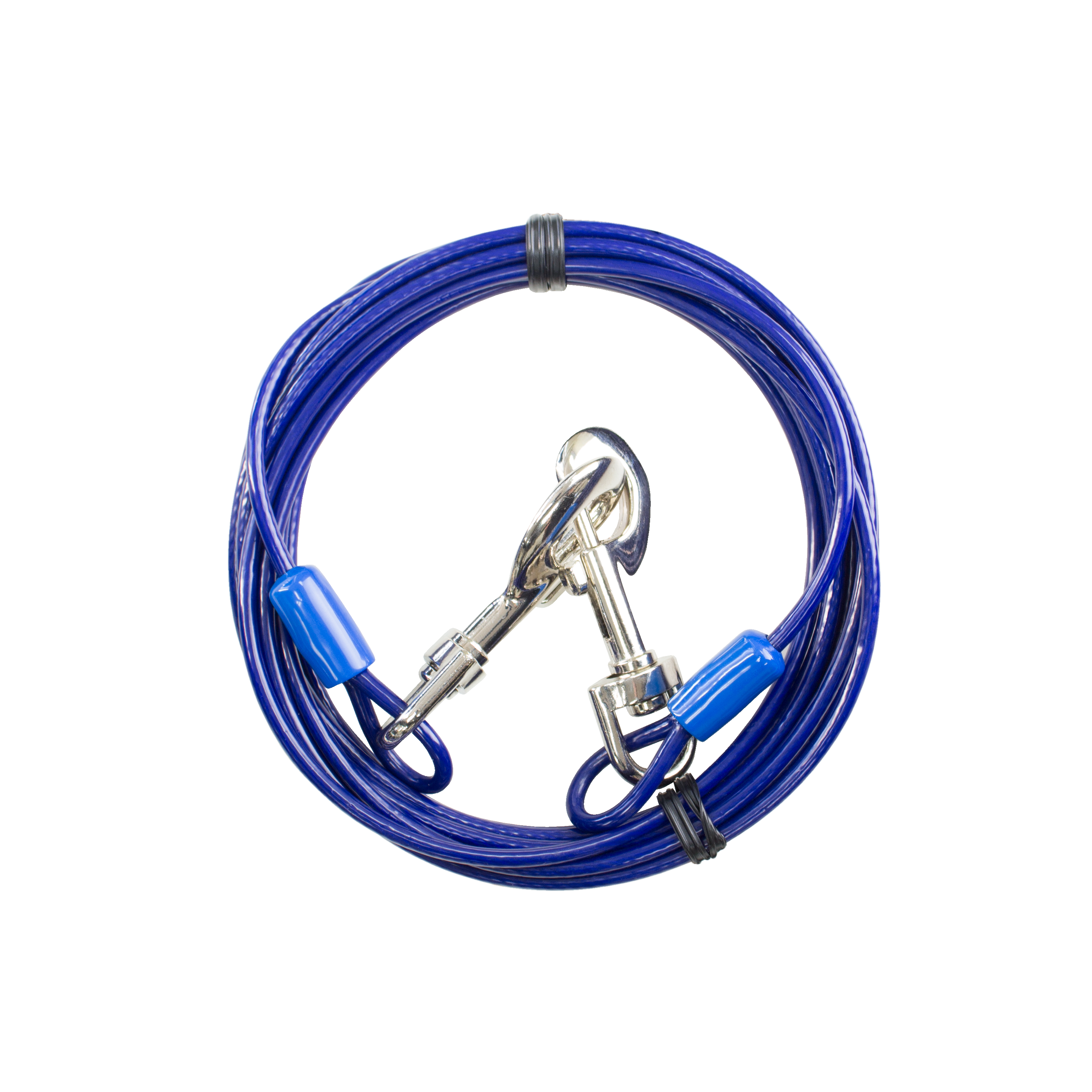 Close Up View of Tie Out Cable